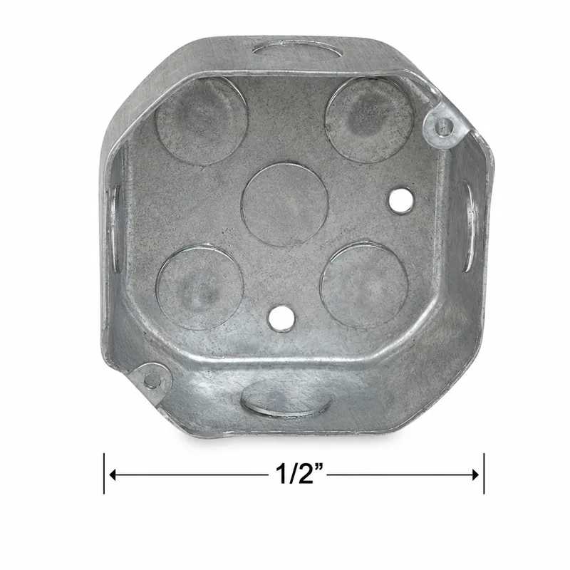 Caja Electrica Octagonal Metal 1.2 (Caj. 50) (Salida De 1/2) — vista 2