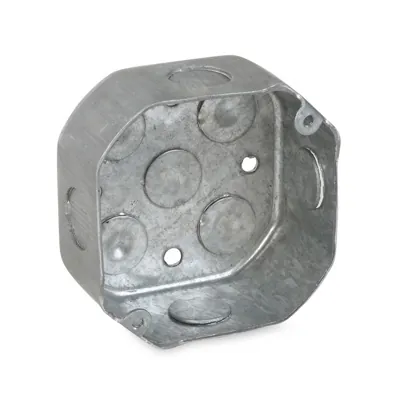 Caja Electrica Octagonal Metal 1.2 (Caj. 50) (Salida De 1/2)