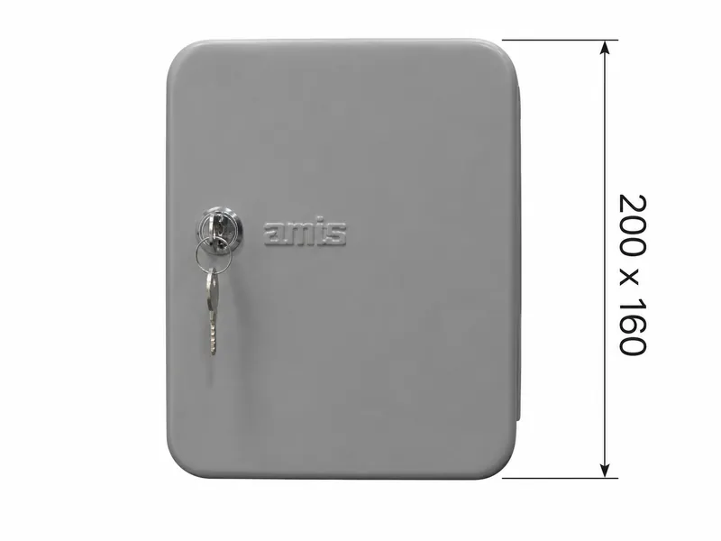 Porta Llaves Amig 2171-200x160x70mm Gris Emp 1/6 — vista 3