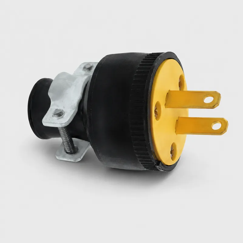 Enchufe T/ Leviton Goma S/Tierra (Caj. 10)
