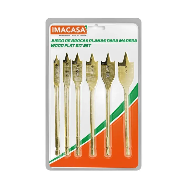 Barrena Plana Para Madera, 3/8" (9.5mm) Imacasa — vista 2