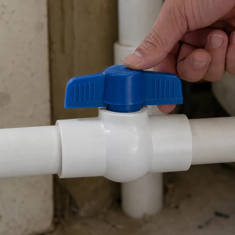 Llave De Bola Pvc 1/2 De Paso M/Azul (Paq. 30/1) — vista 3