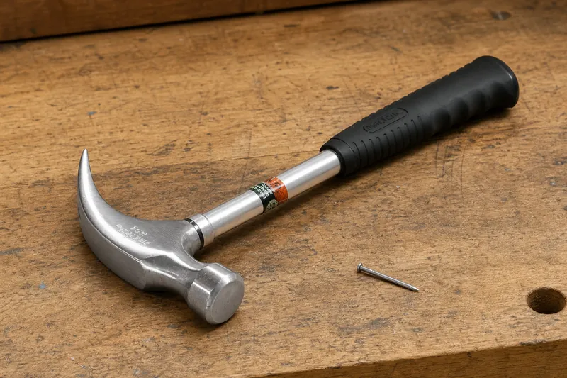 Martillo Uña Curva, Mango Metalico C/ Gri Imacasa