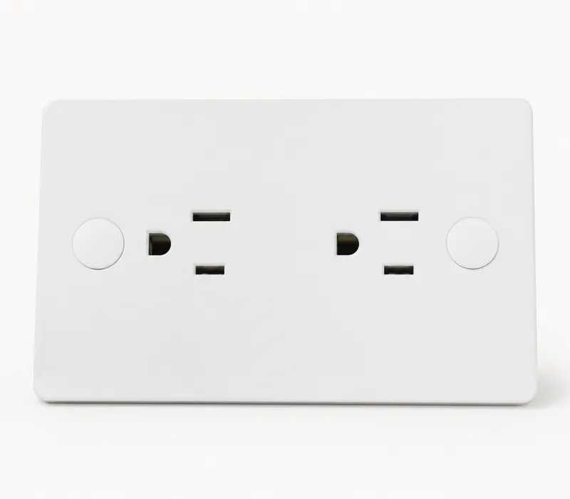 Toma Corriente Blanco Doble Ea-06 (Caj.10)