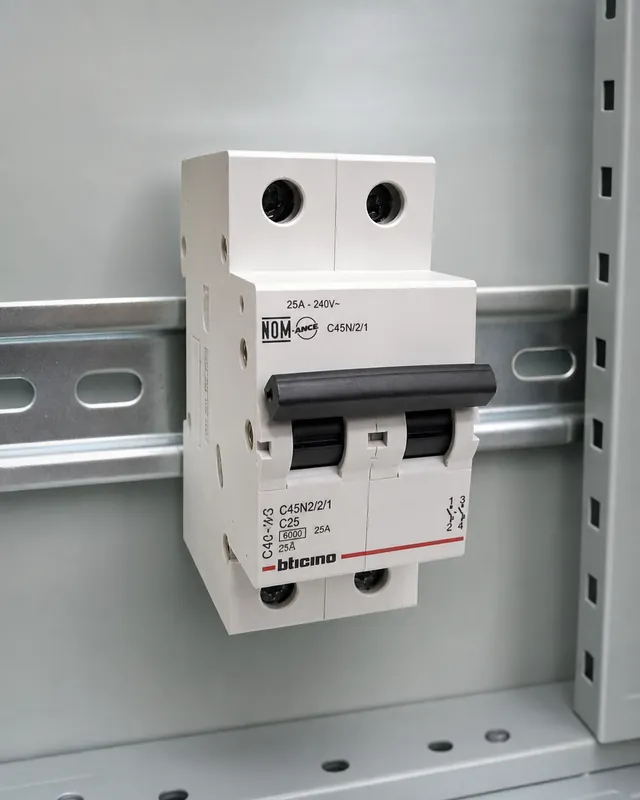 Breaker Europeo 2p 25a C45n 6ka