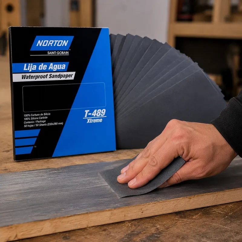 Lija De Agua Norton T489 Xtreme Gr.180 — vista 2