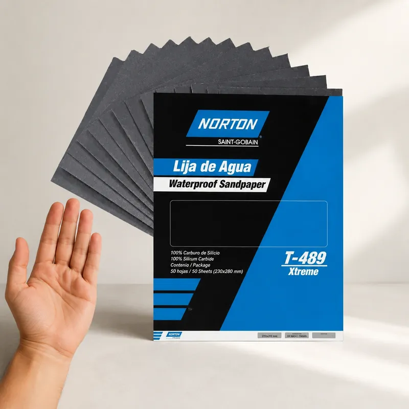 Lija De Agua Norton T489 Xtreme Gr.180 — vista 3