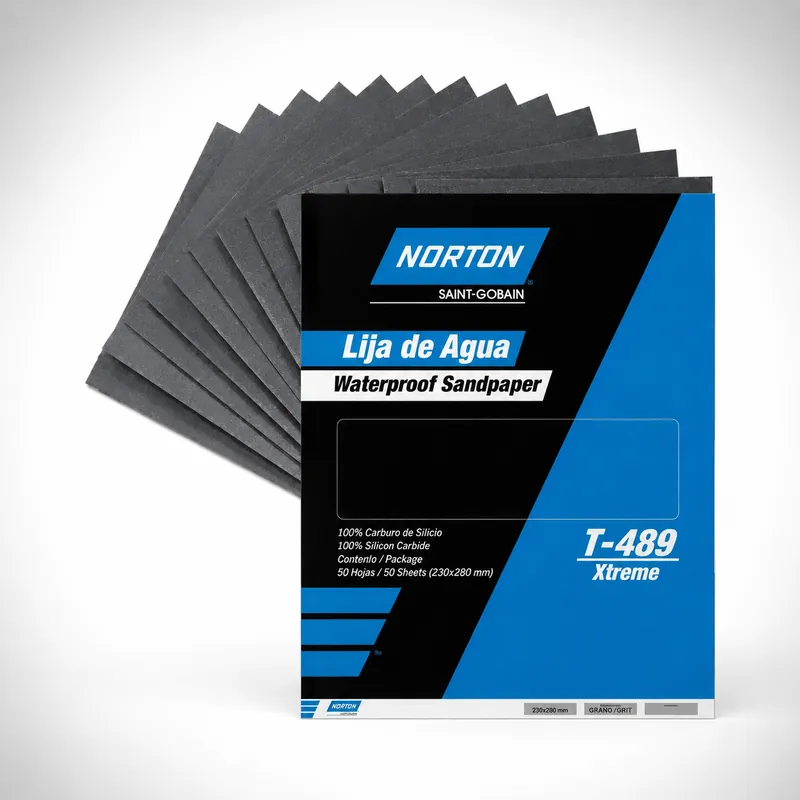 Lija De Agua Norton T489 Xtreme Gr.180