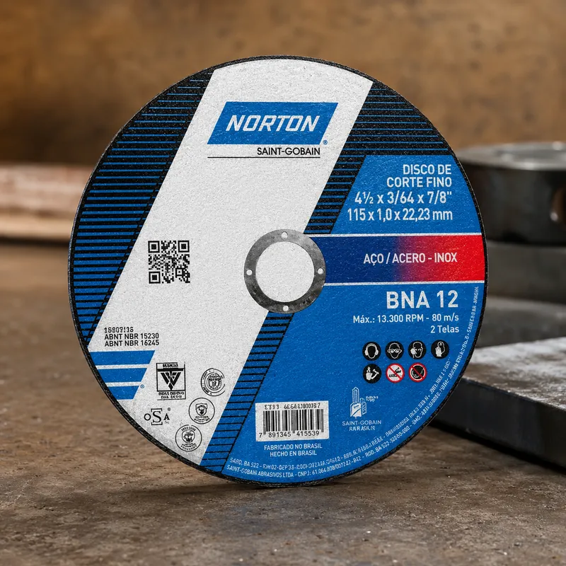 Disco De Corte Plano Norton 14x 7/64x 1 Bna32 — vista 3