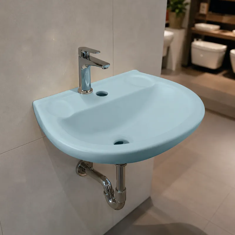 Lavamanos Shelby Azul S/ Pedestal Edesa — vista 2
