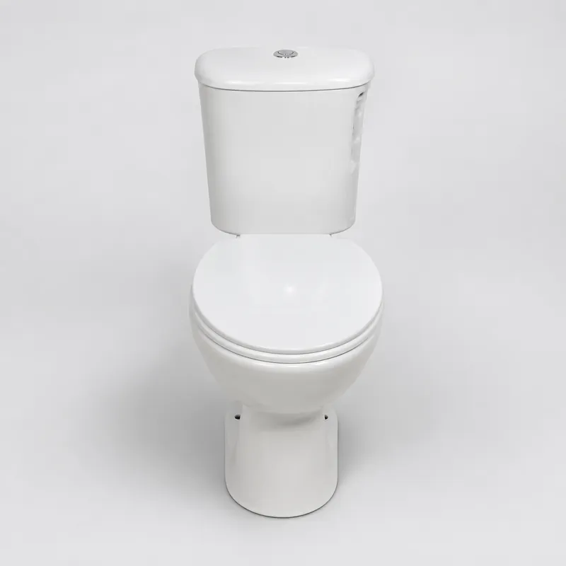 Inodoro Blanco Campeon Edesa Push Button — vista 2