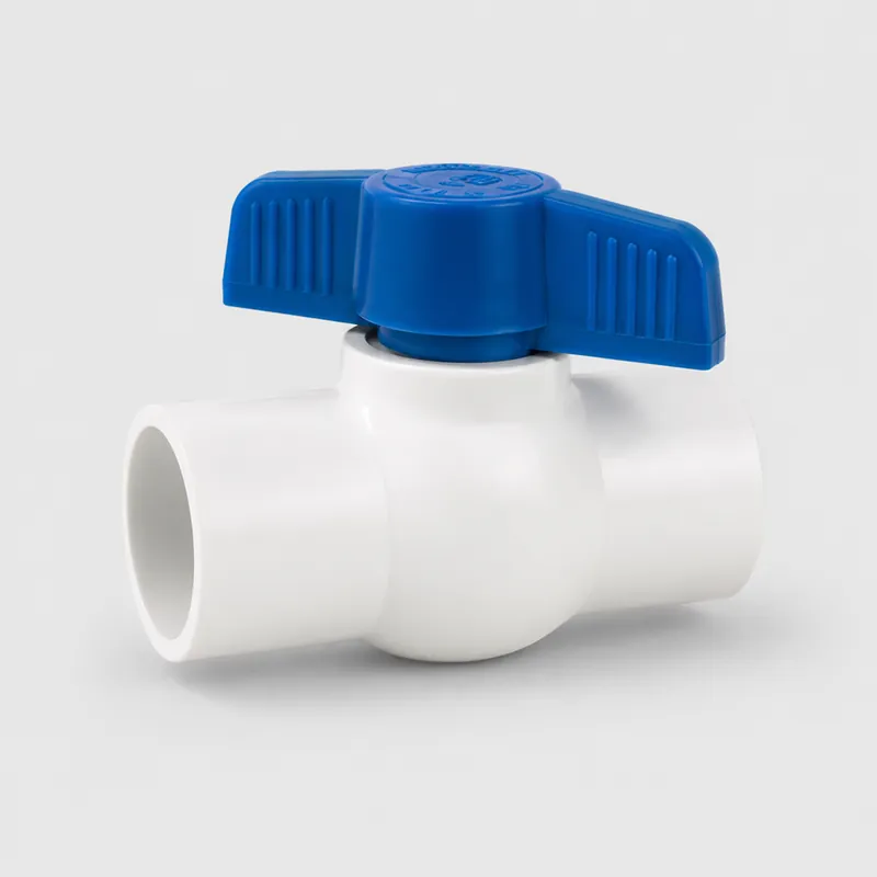 Llave De Bola Pvc 3/4 De Paso M/Azul (Paq. 20/1)