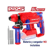 Taladro Rotomartillo Inalambrico (No Incluye Bateria) Emtop