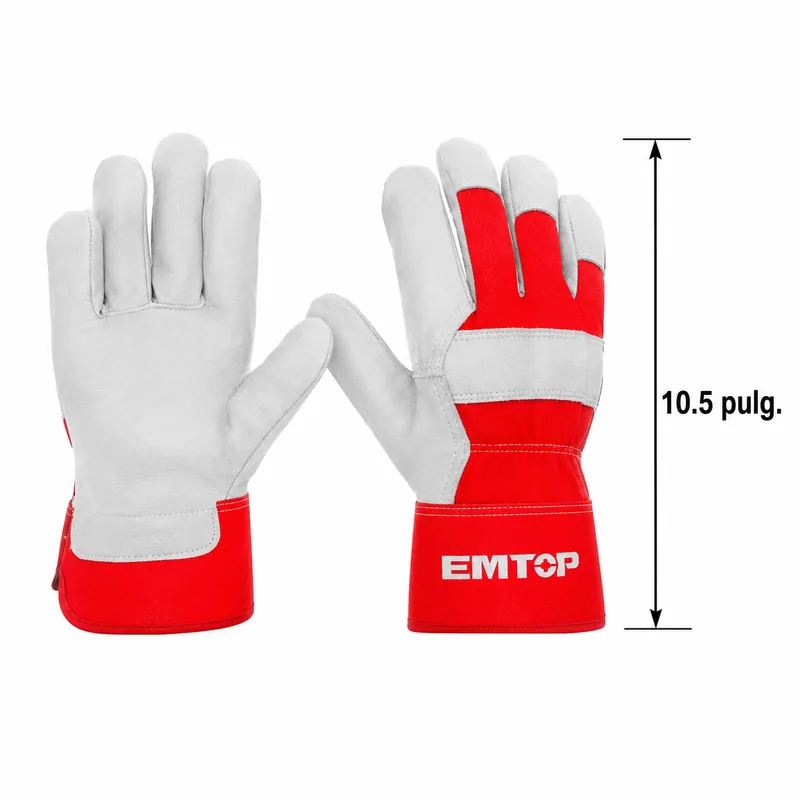 Guantes Cuero 10.5" Emtop (Paq.12/1) — vista 3