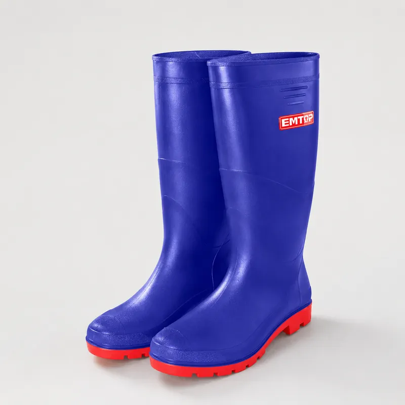 Botas Goma P/Lluvia Pvc/Nitrilo Impermb. Size 45 Emtop