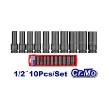 Juego De Cubo Impacto 1/2 De 10 Piezas Emtop (Set 10/1)
