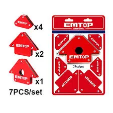 Juego Soporte Magnetico Para Soldadura Emtop Set 4 Piezas (Caja De 10)