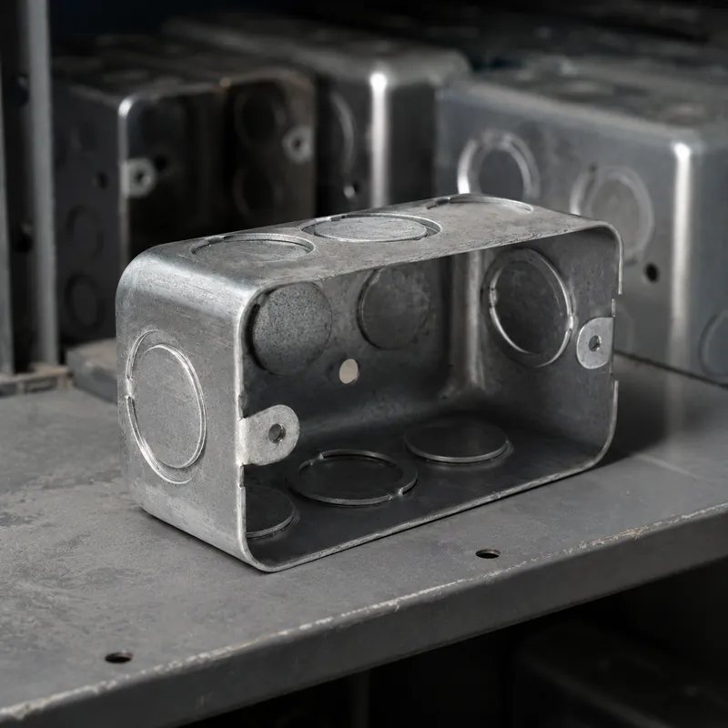 Caja Electrica 2x4 Metal 1.5 Mm (Caj. 50) (Salida De 1/2) — vista 2