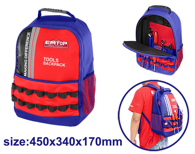 Mochila Herramientas Carga Maxima 50 Libras Emtop