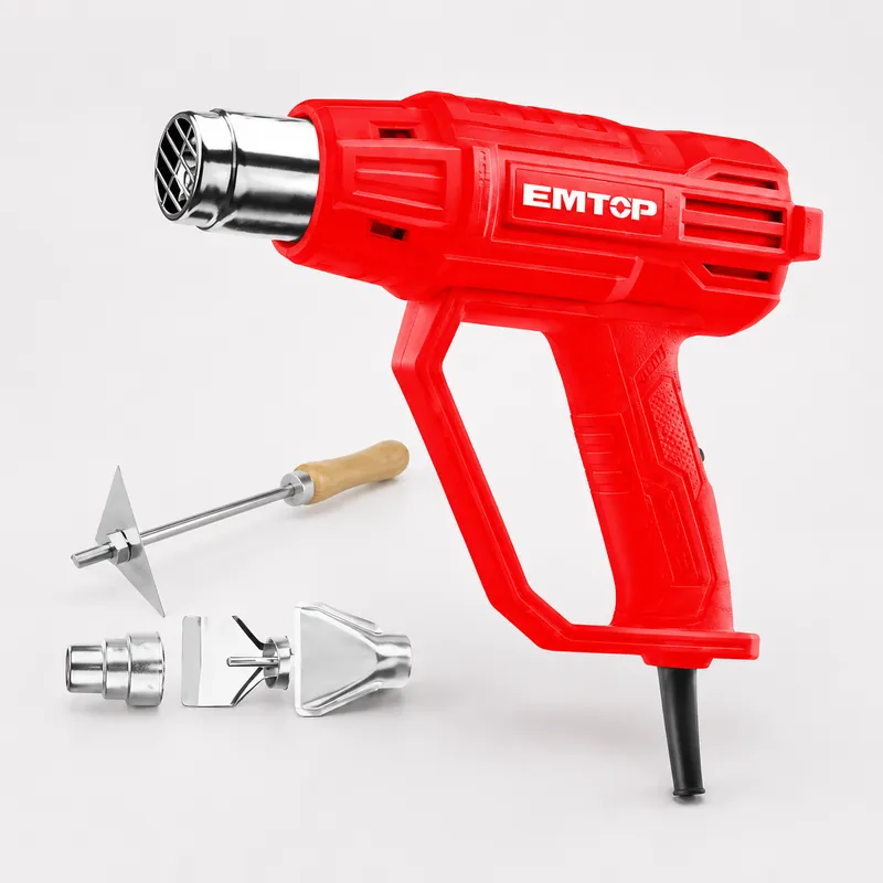 Pistola De Calor Electrica Con Accesorios Emtop