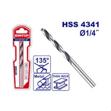 Mecha Broca Hs Para Metal 1/4 Emtop (Caj. 10)
