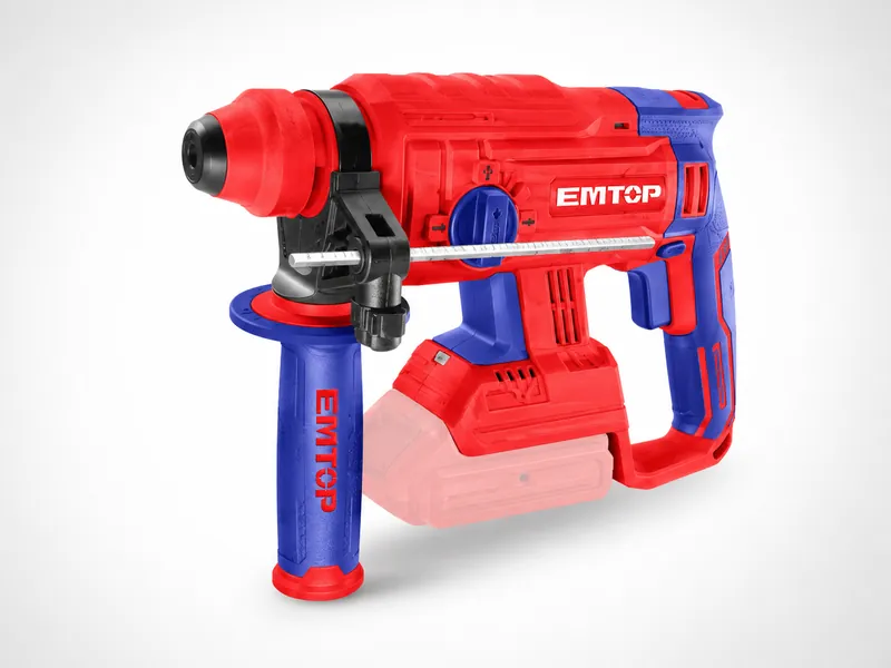 Taladro Rotomartillo Inalambrico 20v 22mm (7/8") (No Incluye Bateria) Emtop — vista 2