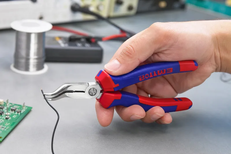 Alicate Punta Doblada 6 Pulgadas (160mm) Emtop (Caja De 6)