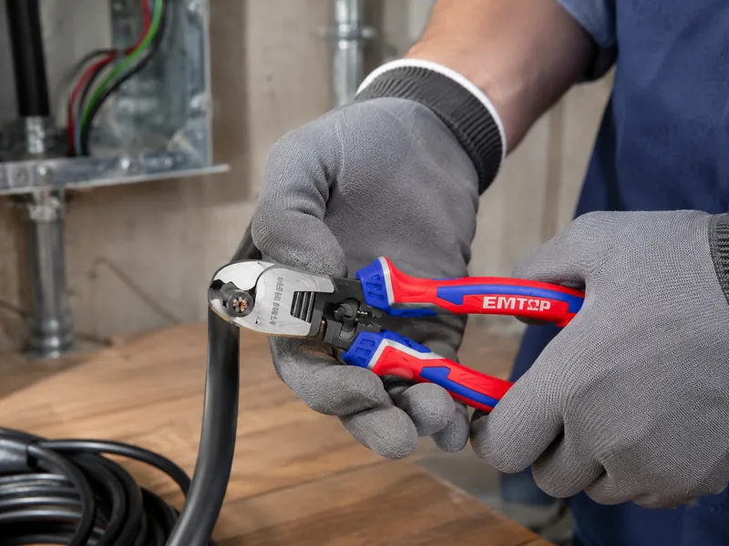 Alicate Corta Cable 6 Pulgadas (160mm) Emtop (Caja De 6)