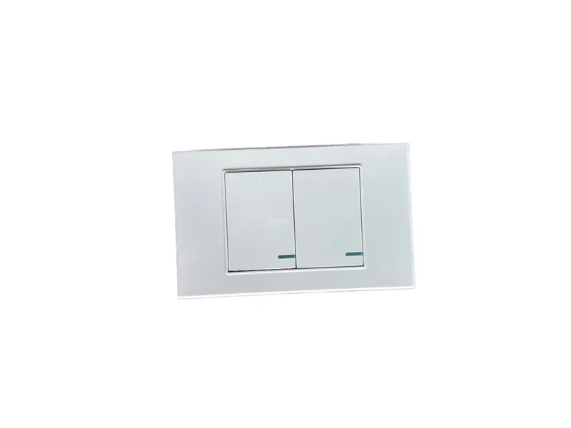 Interruptor Blanco Doble 3/Via
