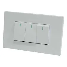 Interruptor Blanco Triple 3/Via — vista 2
