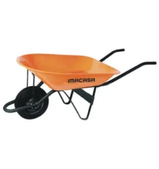 Carretilla Desarmada 5 Carga ''naranja'' 150kg Mango De Acero "homefer Tools"