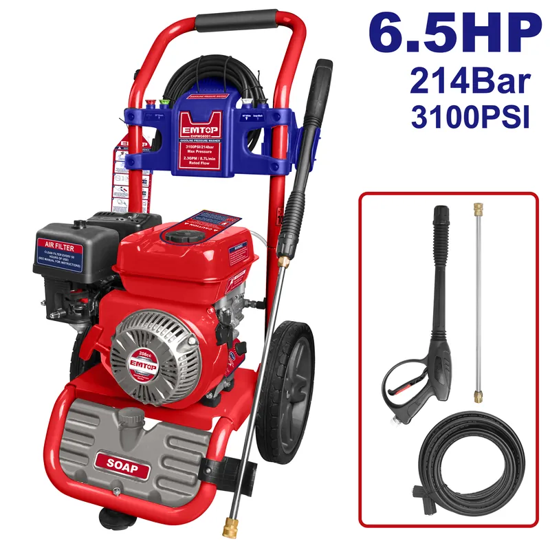 Hidrolavadora De Gaolina Emtop 214bar (3100psi) 8.7l/Min (2.3gpm) — vista 2