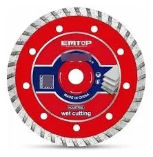 Disco Diamantado Turbo 115mm (7'' X 22.2mm) Emtop