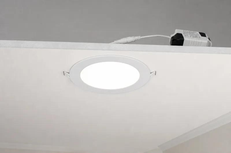 Panel De Luz Led Empostrable Redondo 12w 7" (Caj.20)