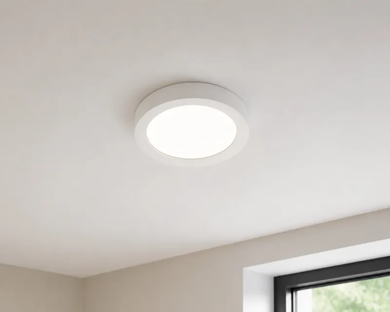 Panel De Luz Led Superficie Redondo 12w (Caj.20)