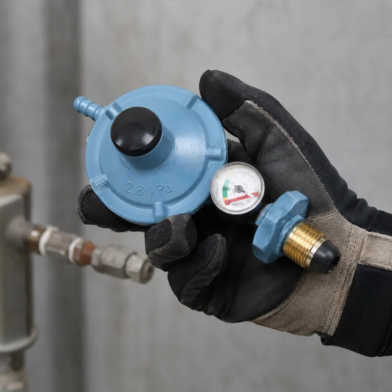 Regulador De Gas Azul Grande Con Medidor Jyt-0.6a — vista 2