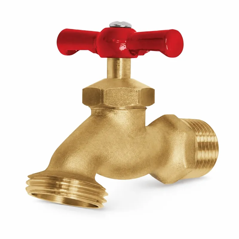 Llave De Chorro R/Manguera De Bronce Pesada T/Nibco 3/4