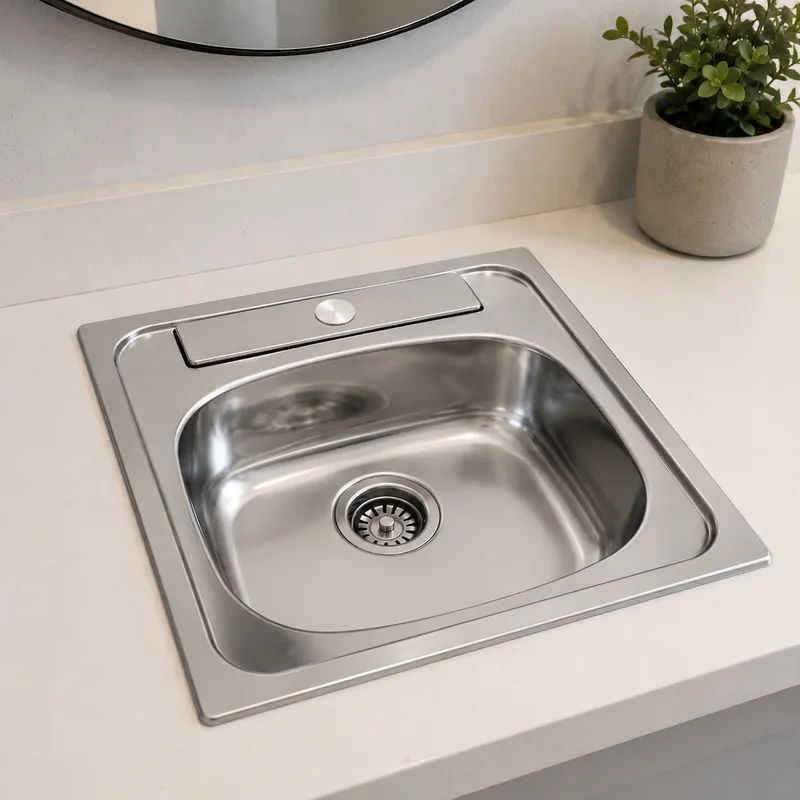 Fregadero Acero Inoxidable De Bar 15x15 X 5-1/2 — vista 2